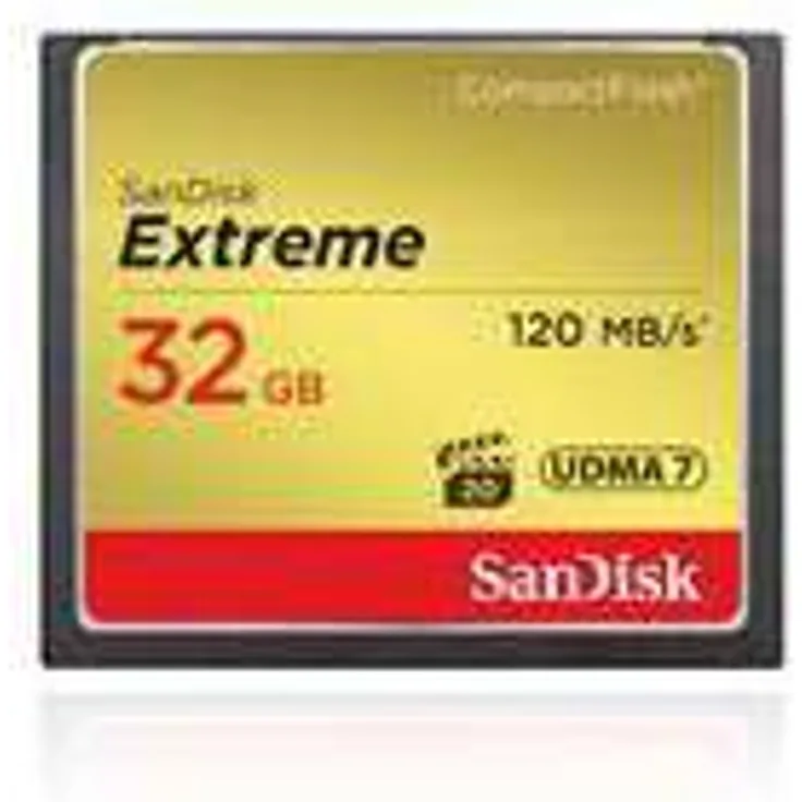 SanDisk Extreme 32GB CompactFlash UDMA7 Speicherkarte bis zu 120MB-s lesen