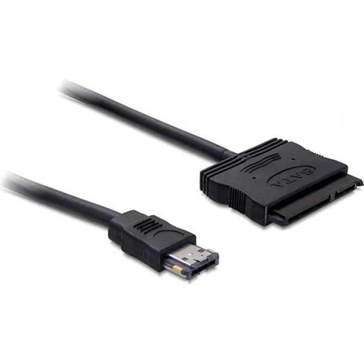 DeLOCK - Power Over eSATA-Kabel - 11-polig USB/eSATA - SATA-Anschluss (22 Pin) - 50 cm (84402)
