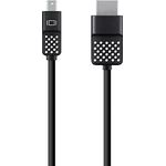 Belkin Mini DisplayPort to HDMI Cable - Videokabel - DisplayPort / HDMI - HDMI Type A (M) bis Mini DisplayPort (M) - 1,8 m (F2CD080bt06)