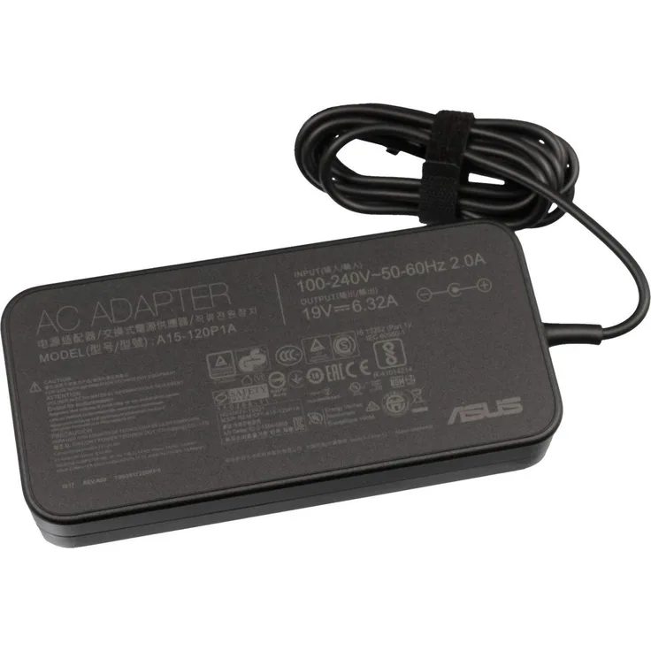 ASUS 04G266010800 Netzteil & Spannungsumwandler Innenraum 120 W Schwarz - Netzteile & Spannungsumwandler (Innenraum, 100-240 V, 50-60 Hz, 120 W, 19 V, 6,32 A)
