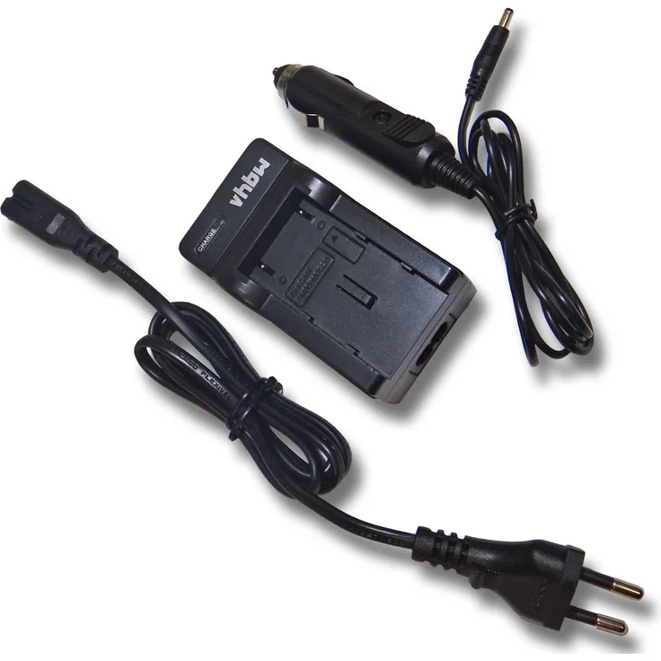 vhbw LADEGERÄT LADEKABEL NETZTEIL +KFZ passend für AKKU PANASONIC CGA-S007 CGA-S007E ersetzt DE-A46 DEA46