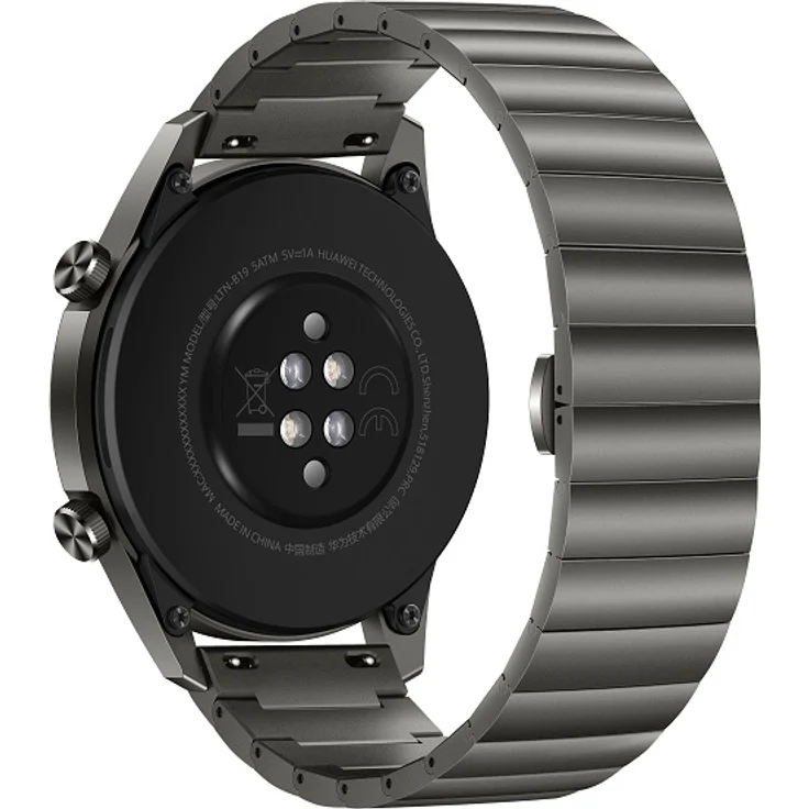 Huawei Watch GT2 Smartwatch GPS, Unisex, 46mm, Schwarz/Titanium Gray – Bild 4
