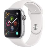 Apple Watch Series 4 GPS Aluminium 44mm Sportarmband Silber/Weiß Smartwatch