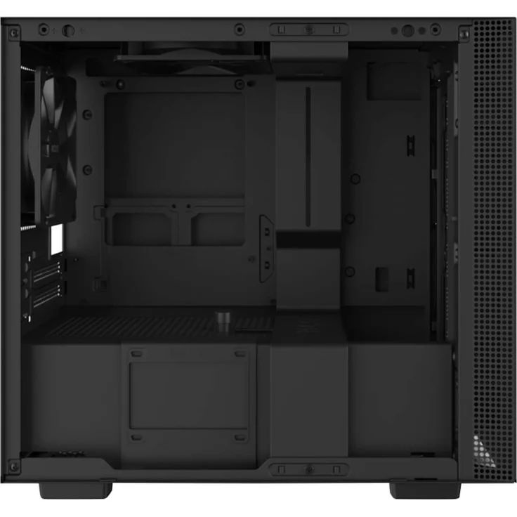 NZXT H210 - Mini-ITX-Gehäuse für Gaming-PCs - Front USB-C Port - Tempered Glass-Seitenfenster - managementsystem - Für Wasserkühlung nutzbar - Schwarz – Bild 6
