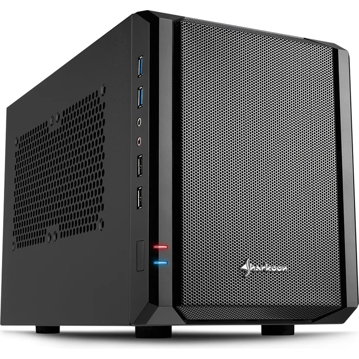 Sharkoon QB One PC-Gehäuse (Mini-ITX, 2X 2,5-3,5 interne, 2X USB 3.0-2.0) – Bild 2