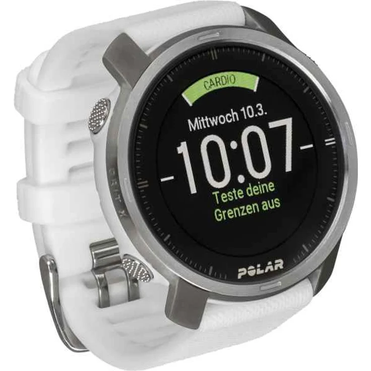 Polar Grit X Multisportuhr GPS, Unisex, M/L, Edelstahlgehäuse, Silber/Weiß (90081735) – Bild 4