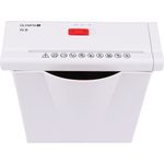 Olympia PS 36 Papierschredder Büro (Streifenschnitt, Sicherheitsstufe P2, Automatischer Einzug, Papiervernichter mit Papierkorb, Dokumenten-Shredder mit Teleskoparm) weiß