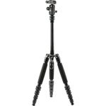 SIRUI AM-005K+D-10K LightLegs Reise-Dreibeinstativ mit Kugelkopf in Aluminium schwarz, 140,8 cm