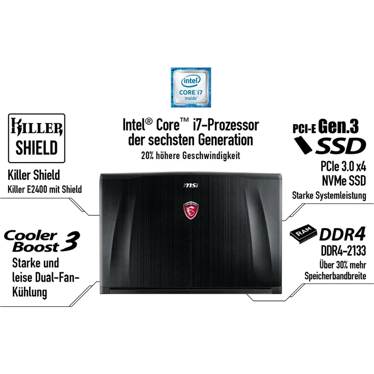 MSI GE62 6QF Apache Pro - GE62-6QF81FD (0016J4-SKU1103) – Bild 3