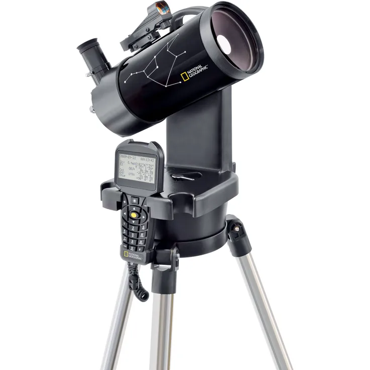 National Geographic Automatik Teleskop 90-1250mm für Einsteiger und Fortgeschrittene mit hochwertiger Maksutov-Cassegrain Optik und automatischer Objektsuchfunktion