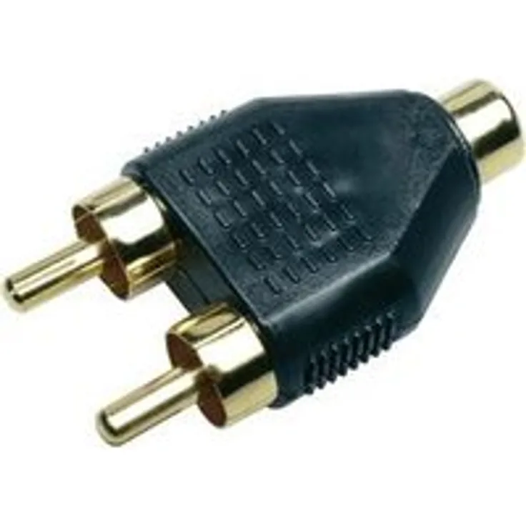 Cinch-Adapter Sinuslive Y2M [2x Cinch-Stecker - 1x Cinch-Buchse] Schwarz