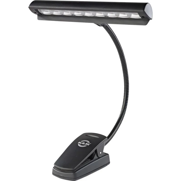 K & M 12249 Orchestra Light Eos Schwarz T-förmige Schreibtischlampe 9 LEDs