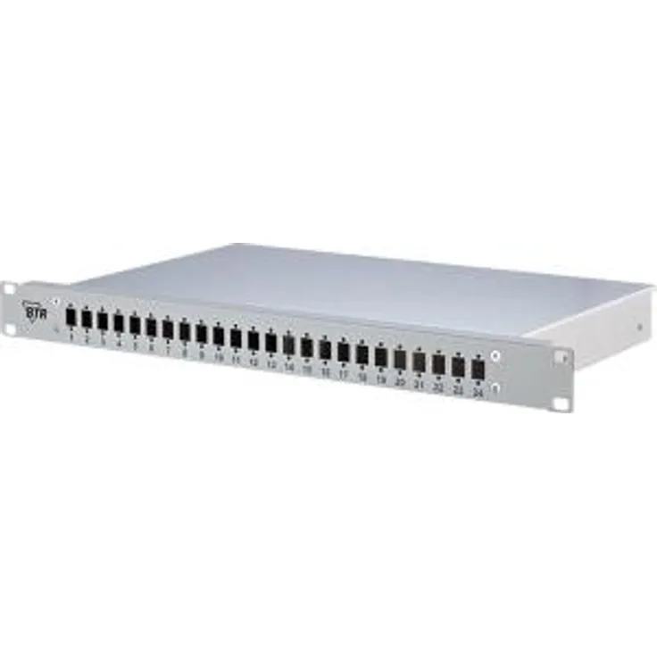 BTR Metz Connect LWL-Patchpanel 24 Port LC-D , SC-D , ST 1502507300-E Unbestückt (1502507300-E)