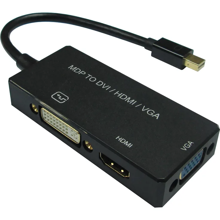 VALUE - Videokonverter - Mini DisplayPort - DVI, HDMI, VGA - Schwarz