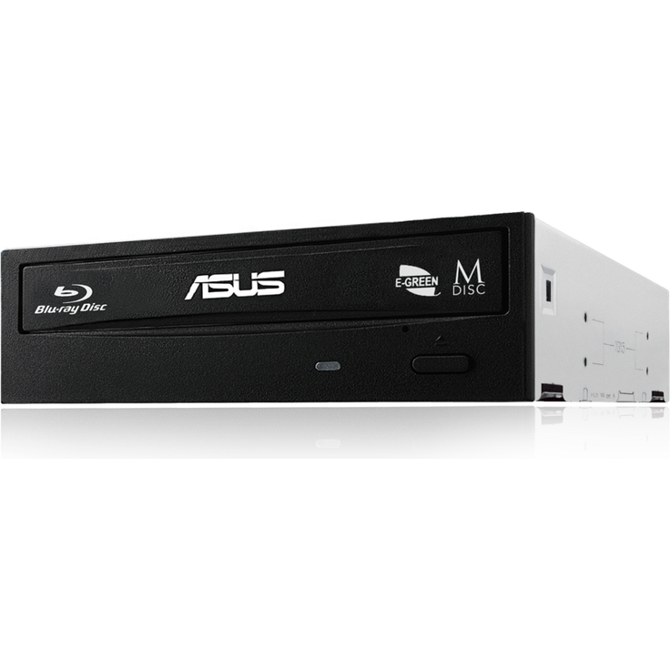 Asus BC-12D2HT Silent internes Blu-Ray Combo Laufwerk (12x BD-R (Lesen), 16x DVD±R (Schreiben), Bulk, BDXL, Sata, Schwarz