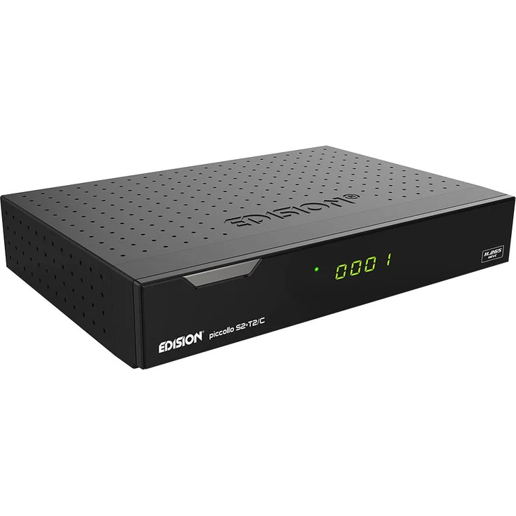 Edision PICCOLLO S2+T2/C Combo Receiver H.265-HEVC DVB-S2, DVB-T2, DVB-C, CI Full HD USB schwarz – Bild 3