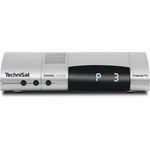 TechniSat Digipal T2 DVR DVB-T2 HD Receiver PVR Aufnahmefunktion, HDTV, kartenloses Irdeto-Zugangssystem für freenet TV, 12 Volt, Silber
