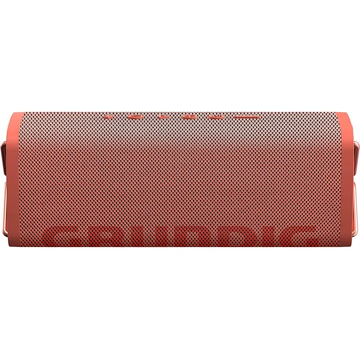 Grundig GBT CLUB Coralle (12180010028) Bluetooth-Lautsprecher mit Mikrofon, wasserdicht, rot