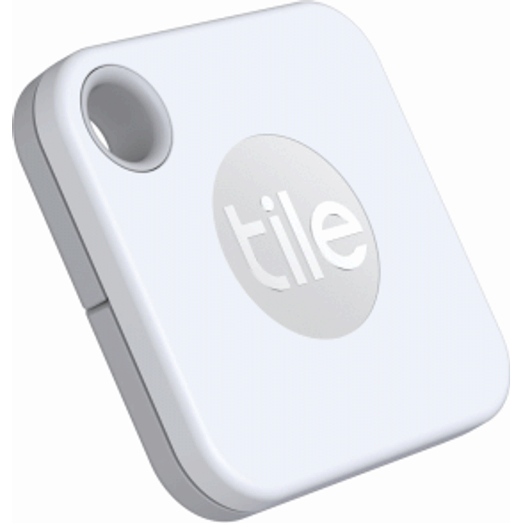 Tile Mate (2020) Bluetooth Schlüsselfinder, 1er Pack, 60m Reichweite, 1 Jahr Batterielaufzeit, inkl. Community Suchfunktion, iOS und Android App, kompatibel mit Alexa und Google Home, weiß