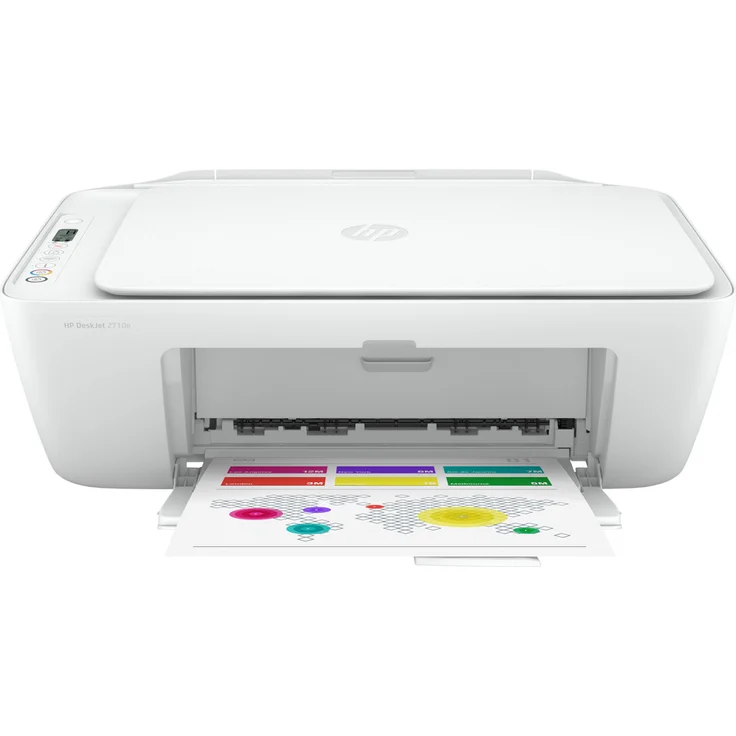 HP DeskJet 2710e Multifunktionsdrucker, Farbe, Druckgeschwindigkeit: 7 s/w, 5 Farbe, Auflösung: 1200 x 1200, WLAN, Mobile Print, AirPrint – Bild 1