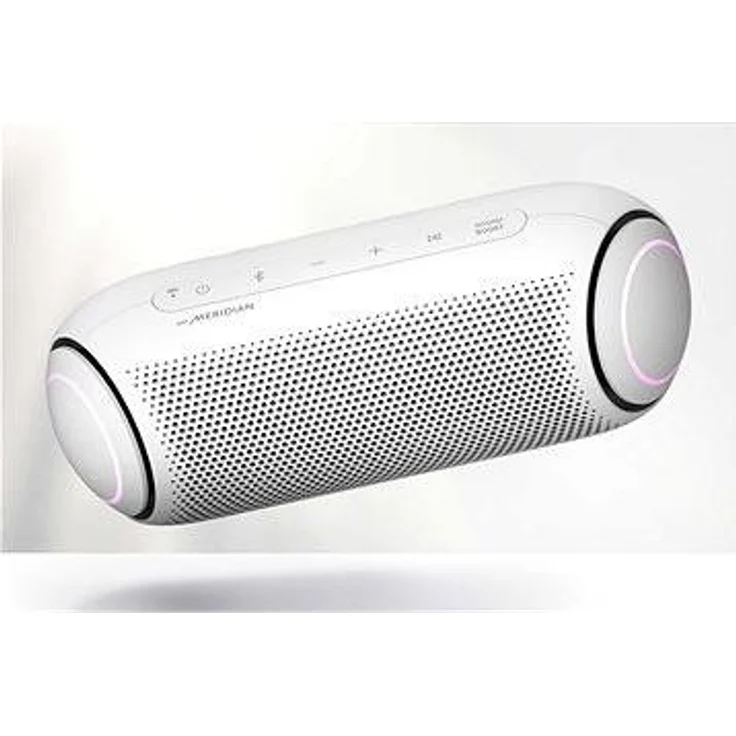 LG XBOOM Go PL7 Bluetooth-Lautsprecher mit Mikrofon, weiß – Bild 7