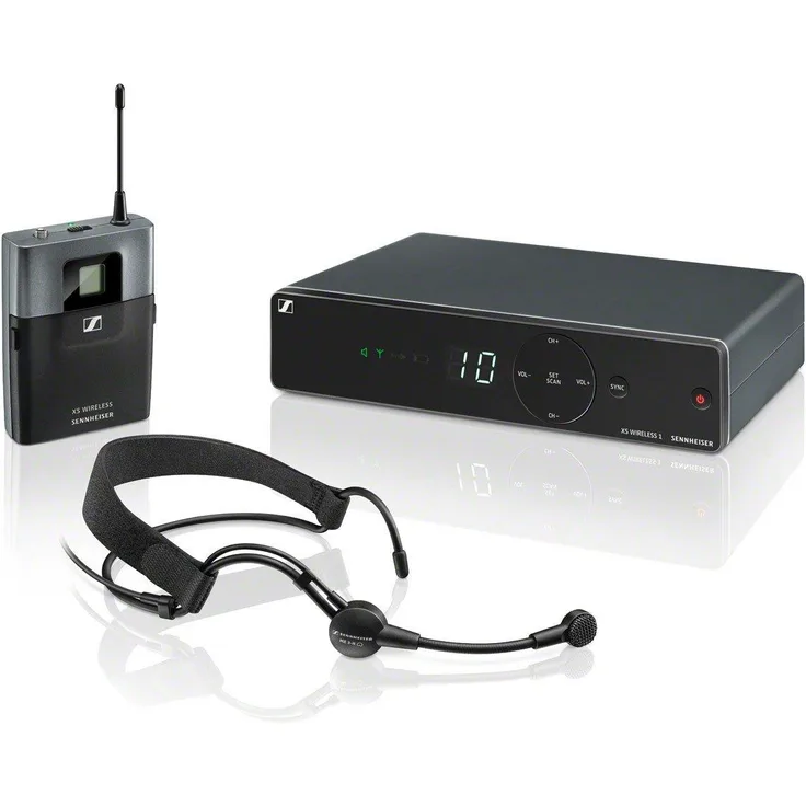 Sennheiser XSw1-ME3-E Presenter Set Headset E-Band: 821 - 865 Mhz schwarz, metallisch