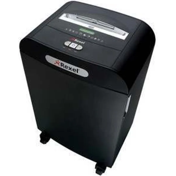 Rexel Mercury RDX1850 Aktenvernichter 2102421EU (Partikelschnitt, Manueller Einzug, 50L Abfallbehälter, 18 Blatt Kapazität) schwarz