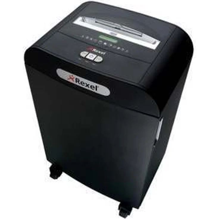 Rexel Mercury RDX1850 Aktenvernichter 2102421EU (Partikelschnitt, Manueller Einzug, 50L Abfallbehälter, 18 Blatt Kapazität) schwarz