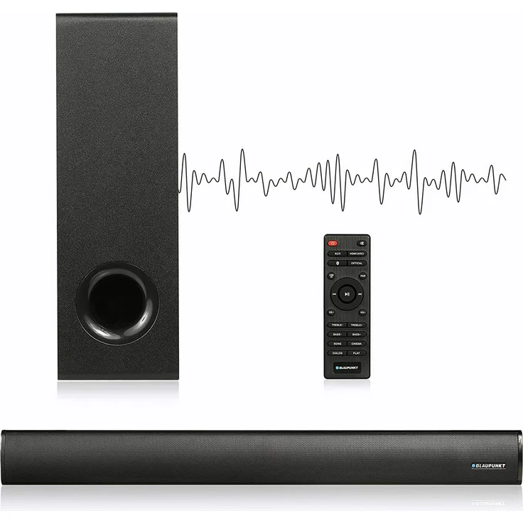 Blaupunkt LS 1825 2.1 Soundbar mit Subwoofer, kabellos/kabelgebunden, geeignet für TV, schwarz – Bild 3