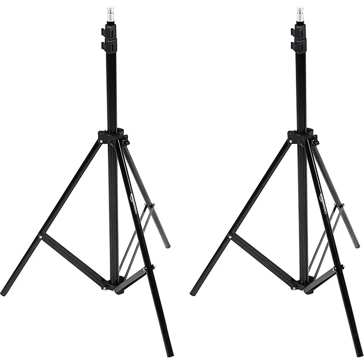 AmazonBasics - Kamera - Beleuchtungsstativ, Aluminium, 2,13 m, 2er-Pack