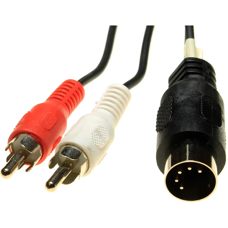 DIN Stecker auf 2 Cinchstecker 1,5 m f. Wiedergabe