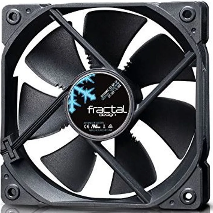 Fractal Design Dynamic X2 GP-12 Black, Lüfter für (High End) Gaming PC Gehäuse, schwarz