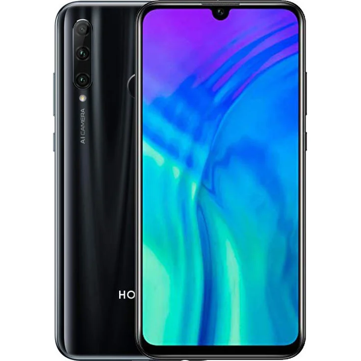 Honor 20 Lite Smartphone 15,77cm (6,21 Zoll) Display, 128GB interner Speicher, 4GB RAM, Dual-SIM, Android, Midnight Black – Bild 1