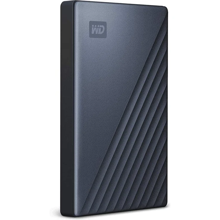WD My Passport Ultra WDBFTM0050BBL - Festplatte - verschlüsselt - 5 TB - extern (tragbar) - USB 3.1 (USB-C Steckverbinder) - 256-Bit-AES - Blau (WDBFTM0050BBL-WESN) – Bild 2