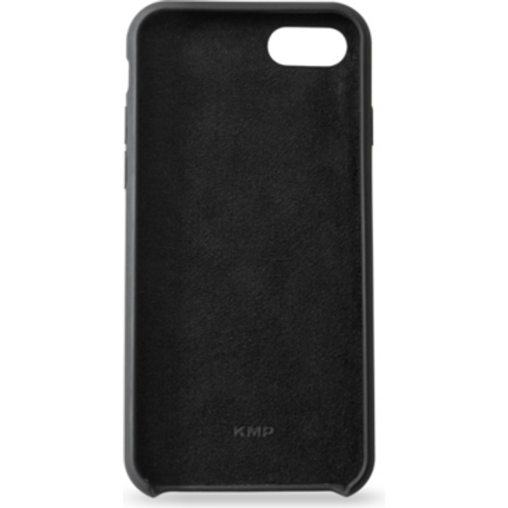 KMP Handyhülle für iPhone 8 - schwarz - Velvety Premium - Schützhülle - extra stabil & leicht - Silicone Case