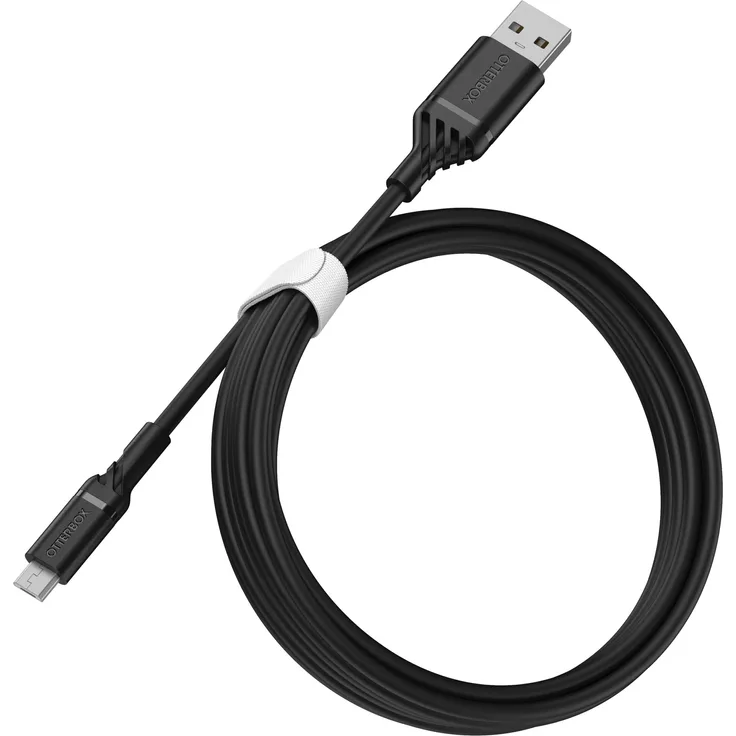 OtterBox Peformance, verstärktes USB A-Micro Kabel - 2 Meter, Schwarz
