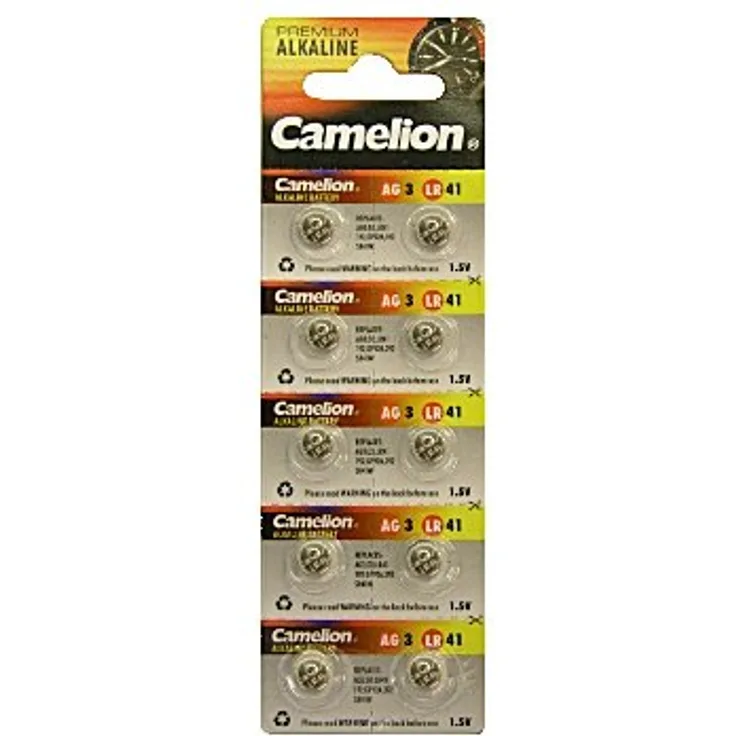 Camelion - V392AC Knopfbatterie für Uhren 1.5 V-28 mAh LR41-AG3 (10 PCS-BL) 146484