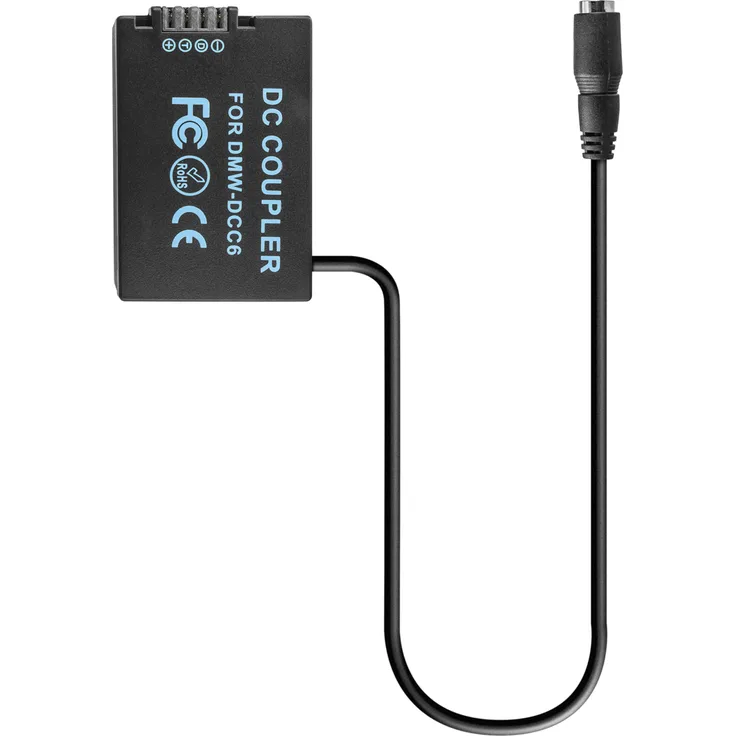 kj-vertrieb DC-Kuppler, Akkuadapter für Panasonic DMW-DCC6 - ersetzt DMW-BMB9E