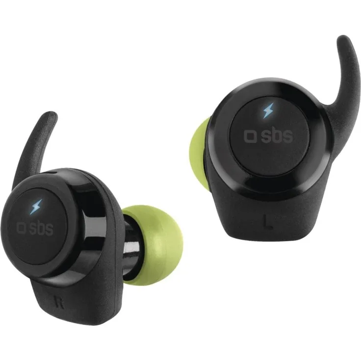 SBS Bluetooth Kopfhörer kabellos in Ear - Wireless Kopfhörer mit 2 Stunden Laufzeit, Mikrofon, inkl. Bügel & Ladebox - Sport Funkkopfhörer für Apple iPhone Handy PC - Drahtlose Kopfhörer