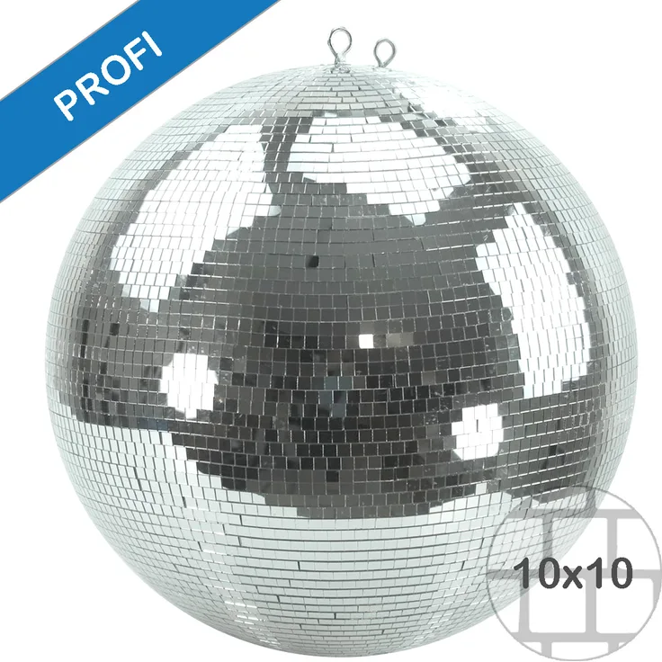 Spiegelkugel 50cm - silber - Safety - Diskokugel Echtglas - 10x10mm Spiegel PROFI