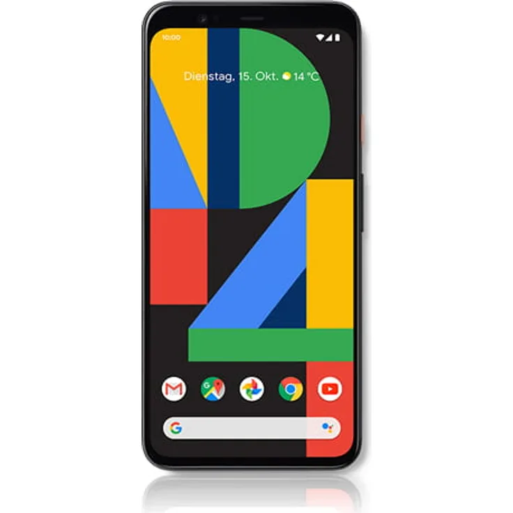 Google Pixel 4 XL Smartphone 16cm (6,3 Zoll) P-OLED-Display, 64GB interner Speicher, 6GB RAM, Dual-SIM, Android, clearly White
