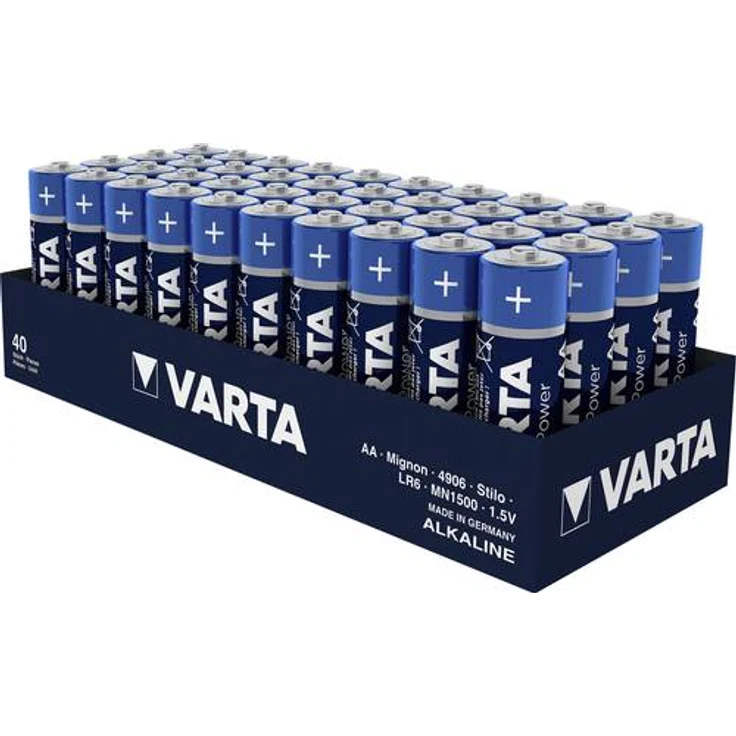 VARTA Longlife Power Batterie AA Mignon 40er Pack Batterien in Tray Verpackung – Bild 2