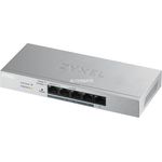 Zyxel 5-Port Gigabit Web - Smart Managed PoE+ Switch mit einem Budget von 60 Watt, Lifetime [GS1200-5HPv2]