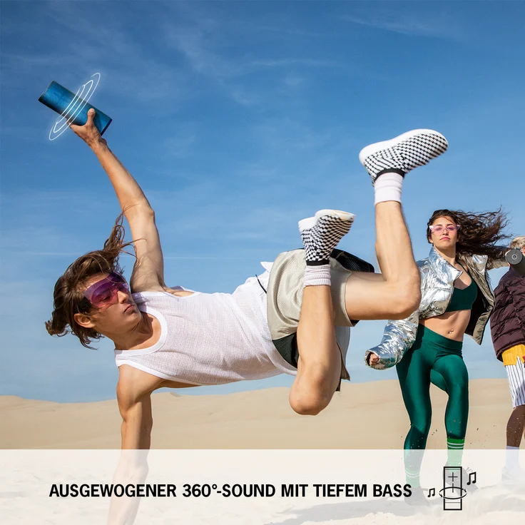 Ultimate Ears Boom 3 Bluetooth-Lautsprecher mit Radio, Webradio, wasserdicht, Schwarz – Bild 10