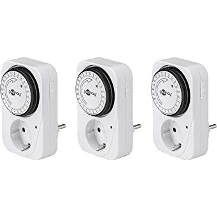 Goobay 3er Pack Zeitschaltuhr mechanischer Timer, 3) (Pack of 3) – Bild 1