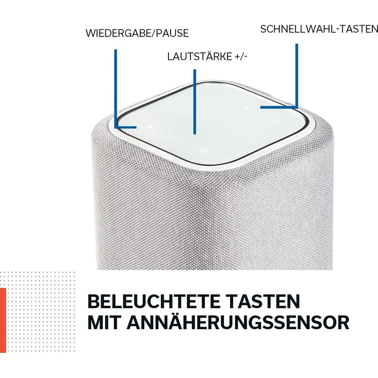 Denon Home 150 Multiroom-Lautsprecher mit Alexa, Google Assistant, Webradio, geeignet für Indoor, weiß – Bild 3
