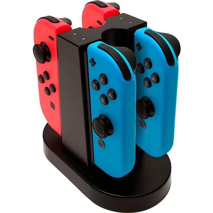 BigBen Nintendo Switch - Quad Charging Station für Joy-Con Controller - Ladestation für 4 Joy-Con Controller