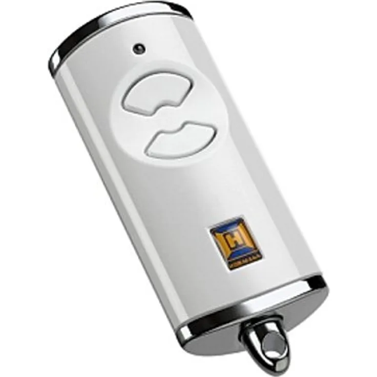 Hörmann Handsender HSE2 868-BS BiSecur, praktische 2-Kanal-Fernbedienung für Garagentore, selbstlernende Codierung, hochwertig verarbeitet, 128-Bit Verschlüsselung, weiß, Art.-Nr. 436755
