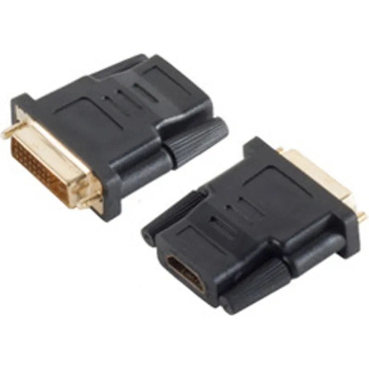 S-CONN maximum connectivity Adapter HDMI-Buchse-DVI-D (24+1) Stecker verg.