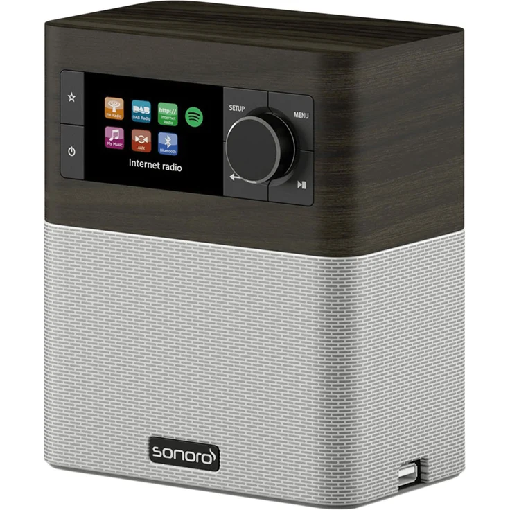 Sonoro sonoroSTREAM (2018) Internetradio mit Bluetooth, WLAN, TFT-Display, Wecker, schwarz, silber - Preisvergleich – Bild 2